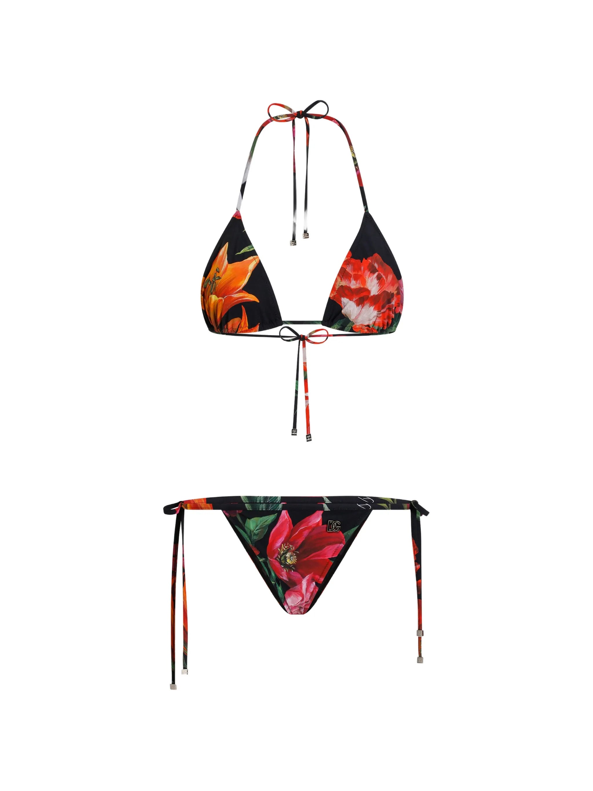 floral-print bikini set
