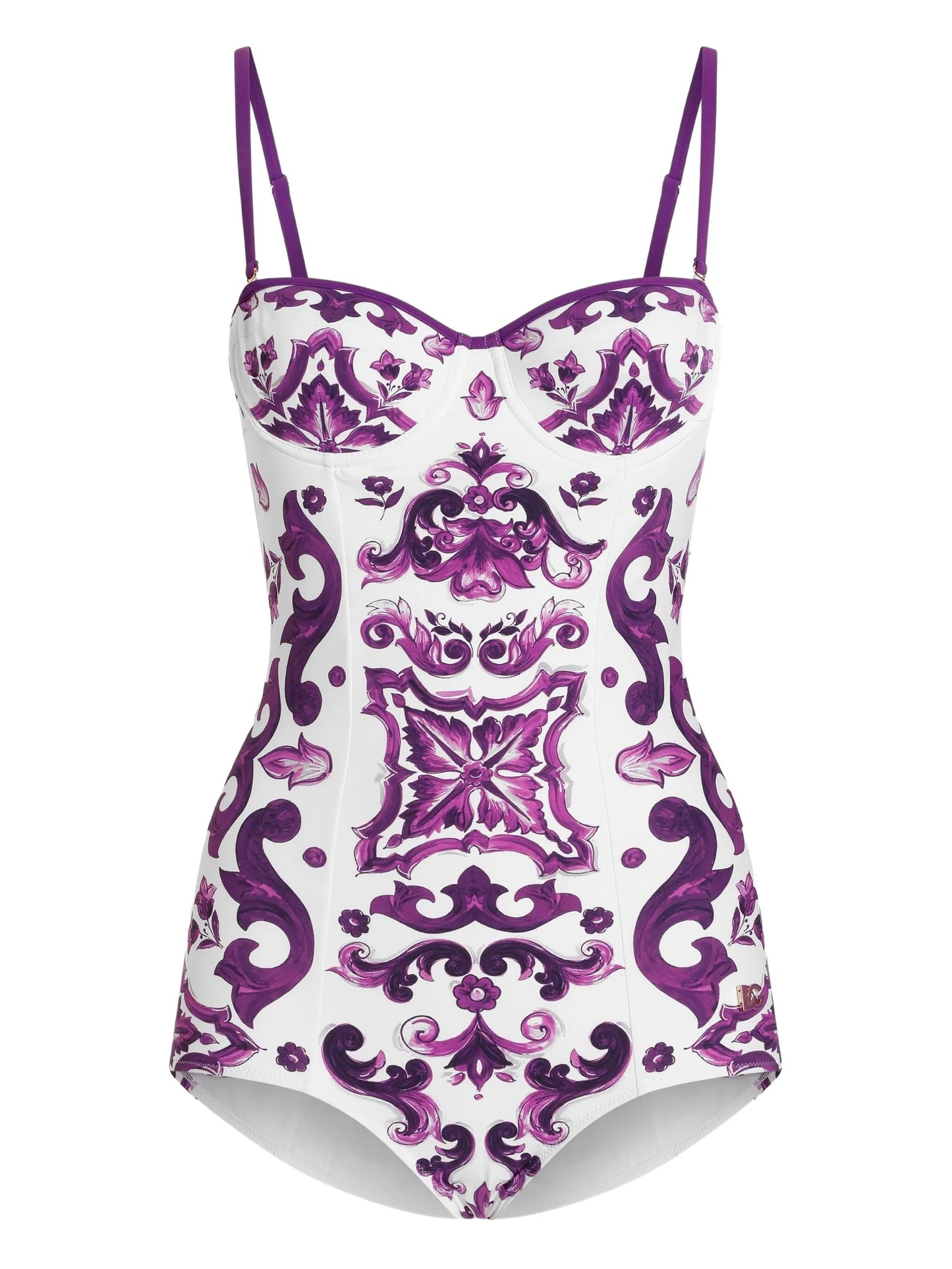 Maiolica-print swimsuit