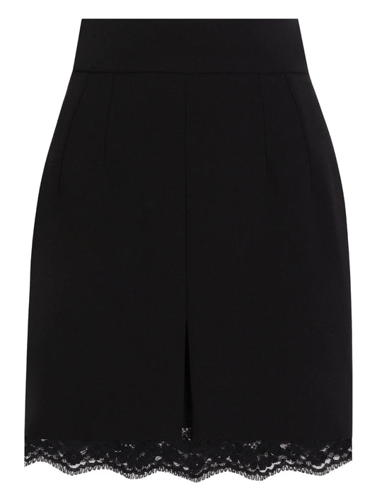 DNA wool mini skirt