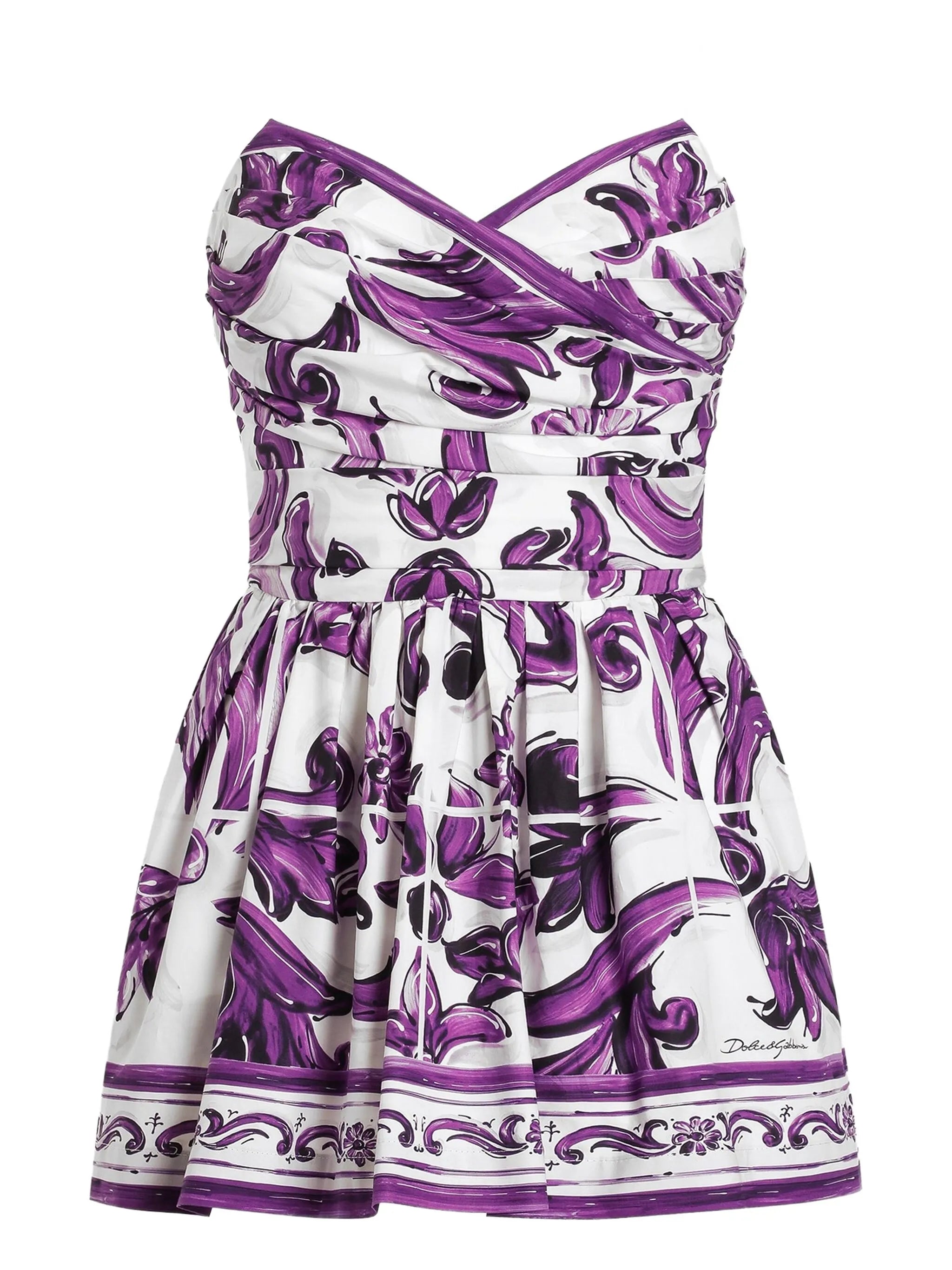 graphic-print mini dress