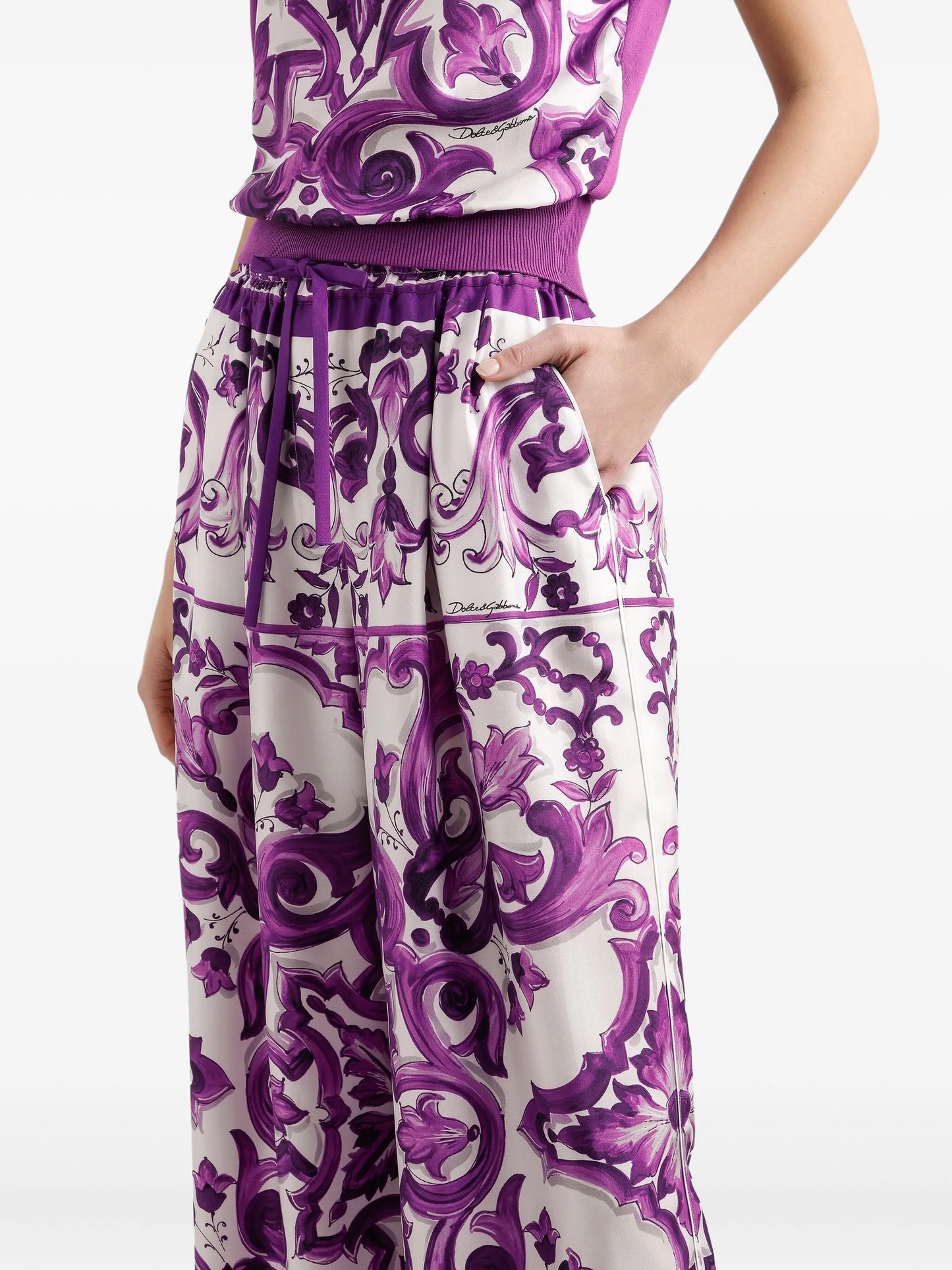 silk trousers