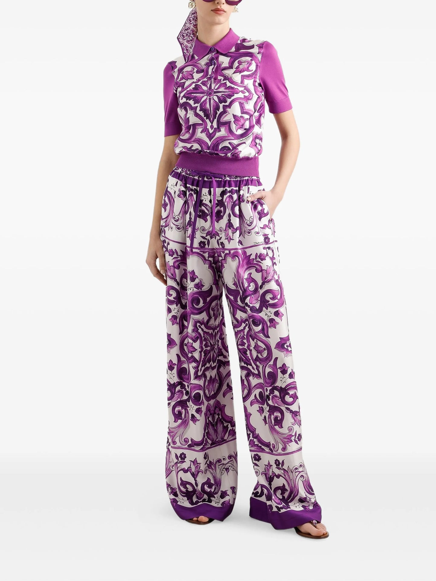silk trousers
