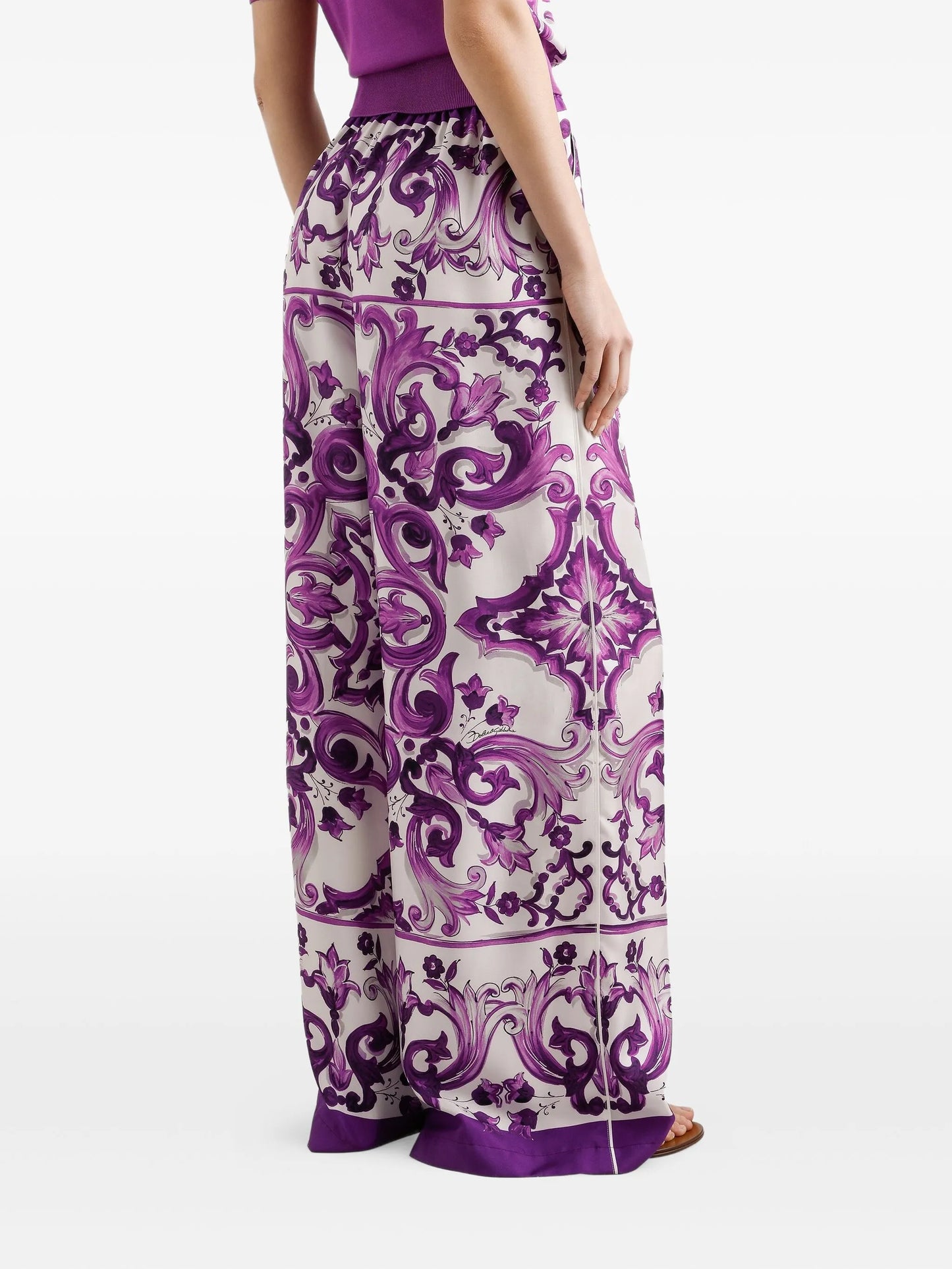 silk trousers
