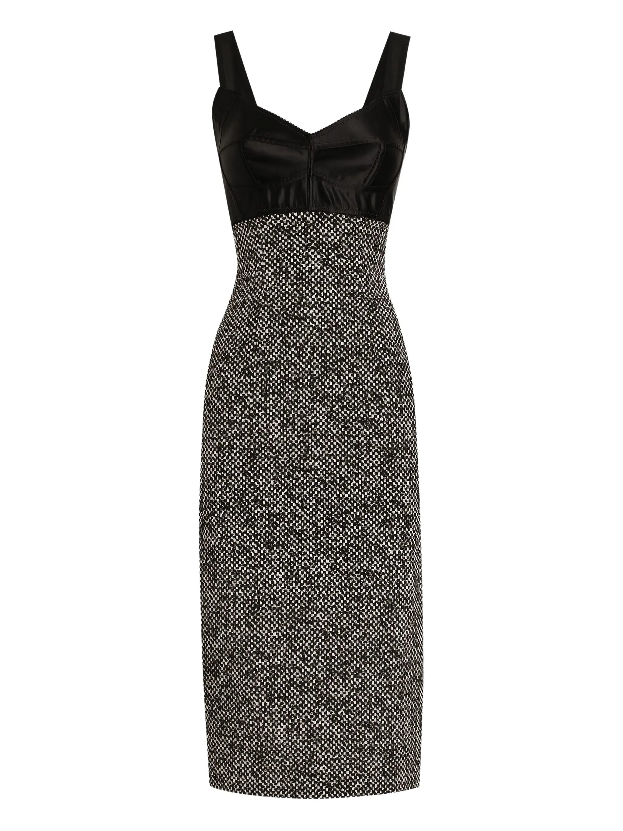 panelled midi dress