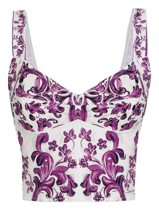 graphic-print top
