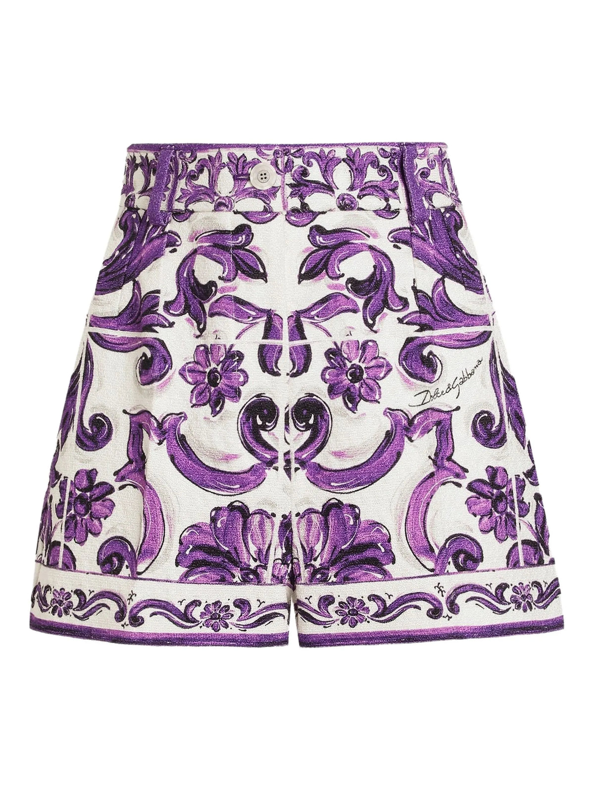 graphic-print shorts