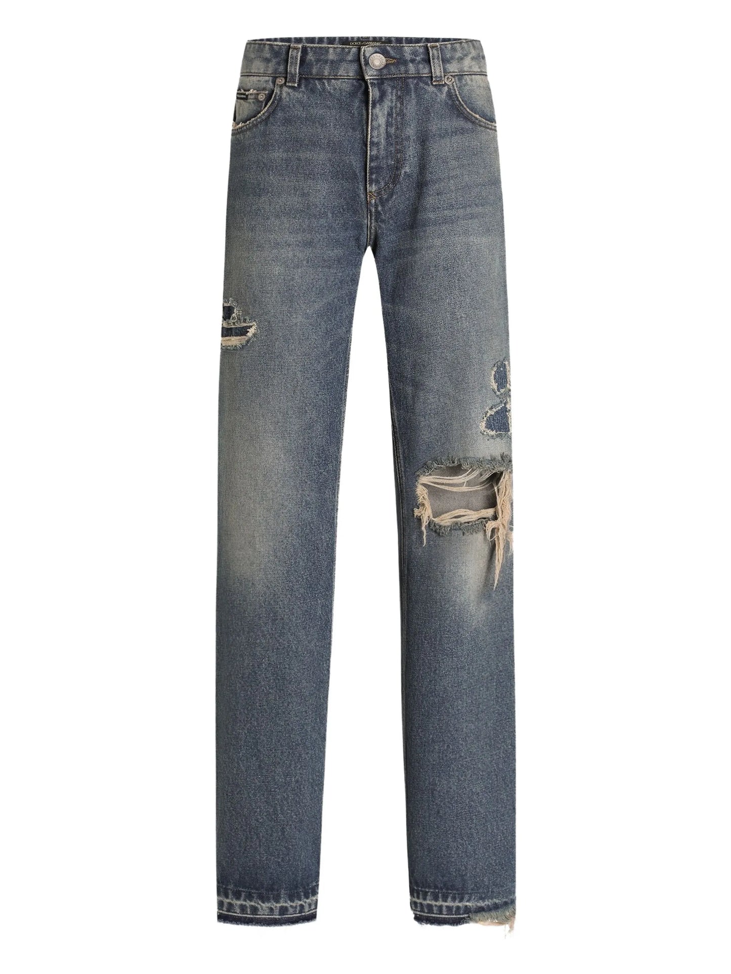 distressed jeans