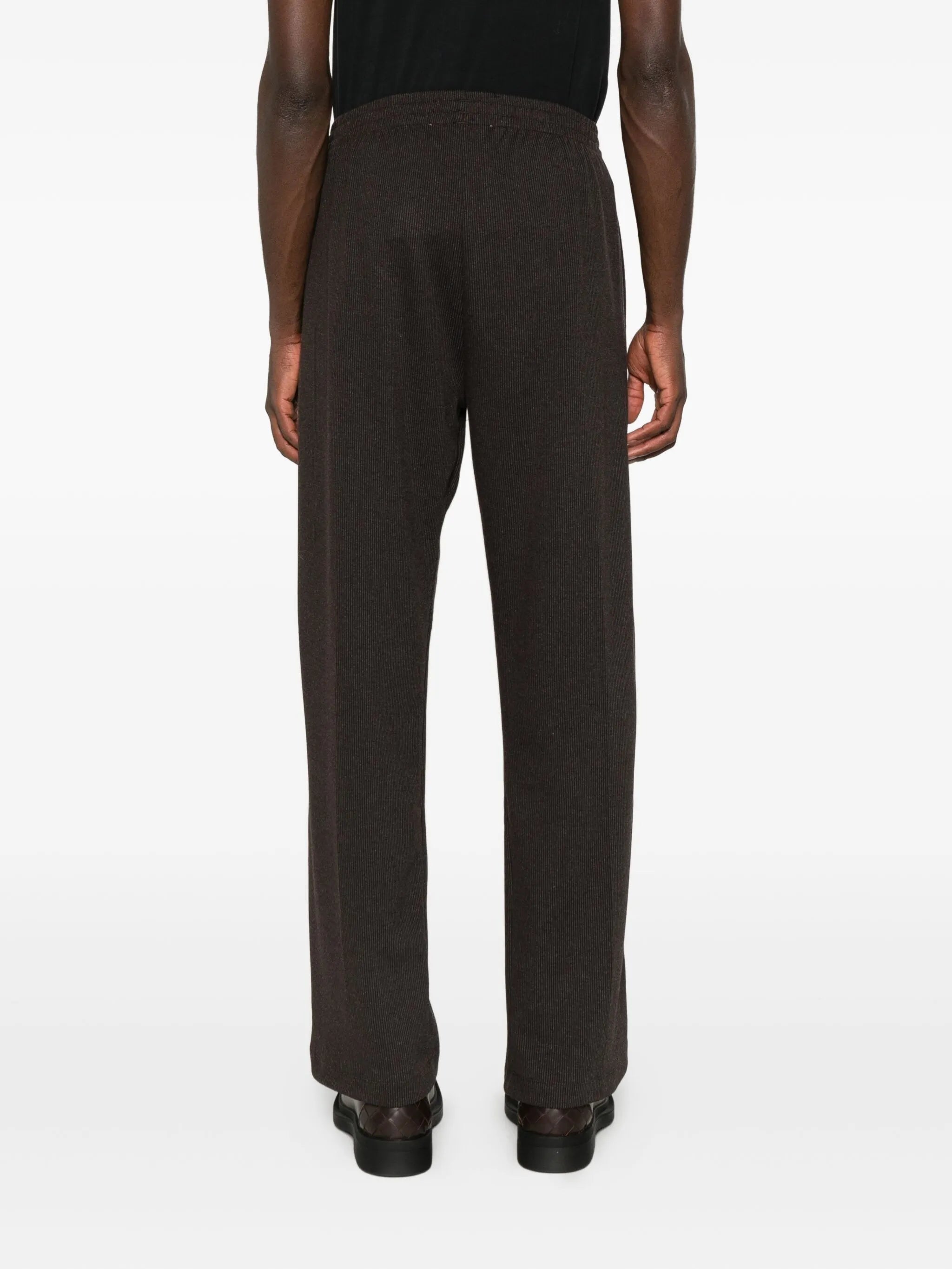 pinstripe-pattern trousers
