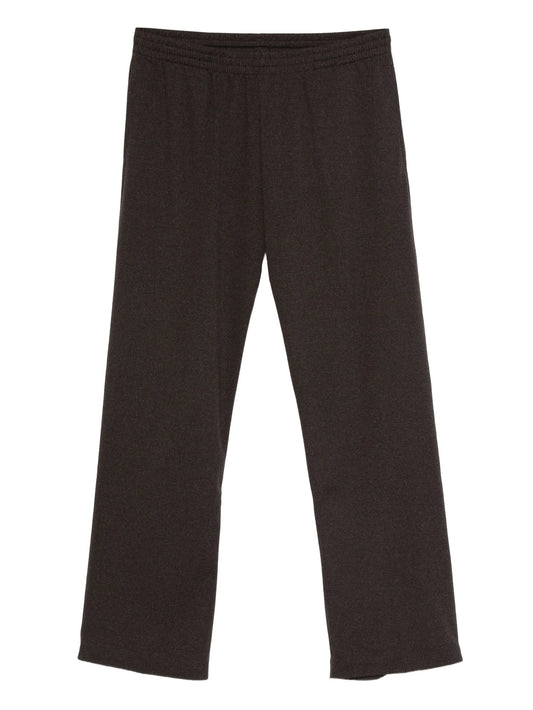 pinstripe-pattern trousers