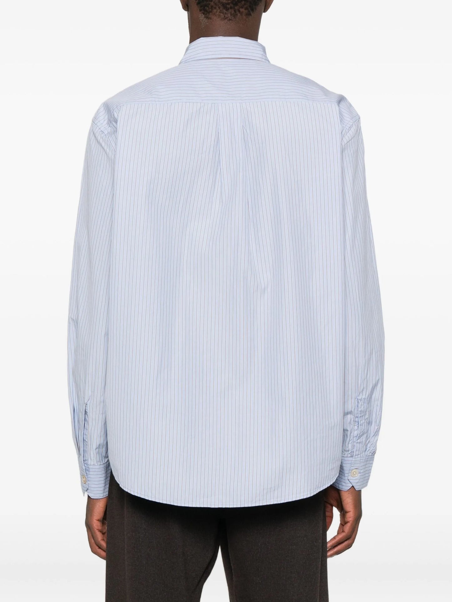 striped poplin shirt
