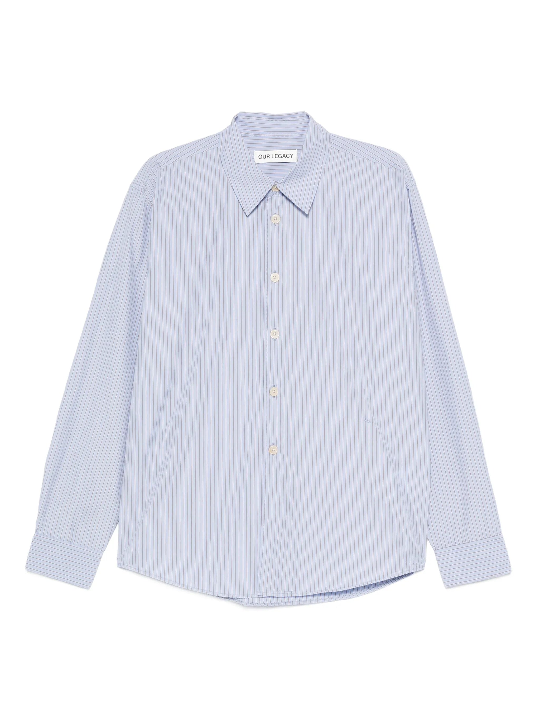 striped poplin shirt