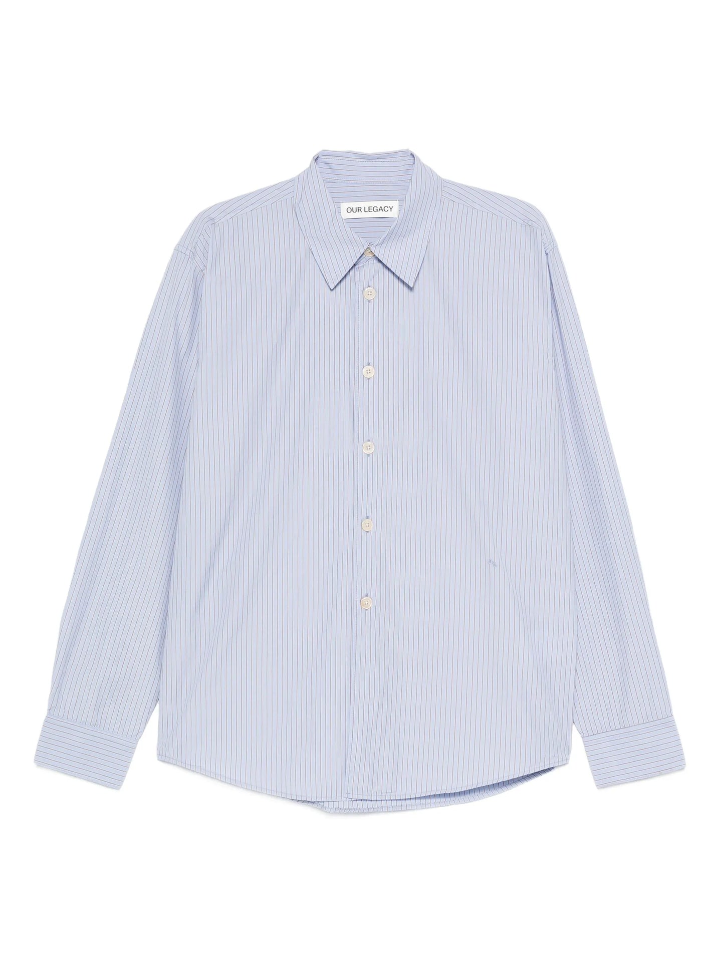 striped poplin shirt
