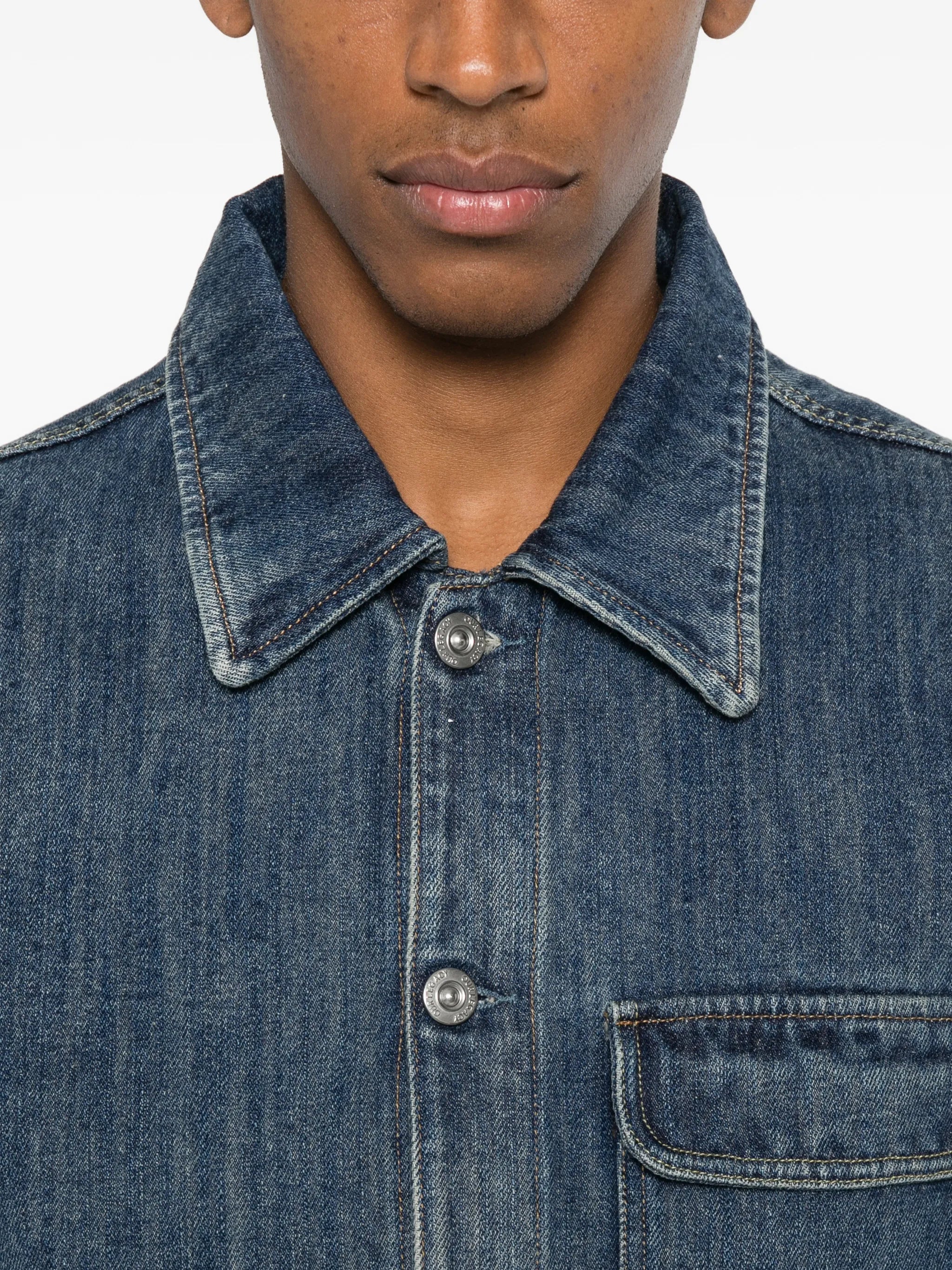 patch-pocket denim jacket