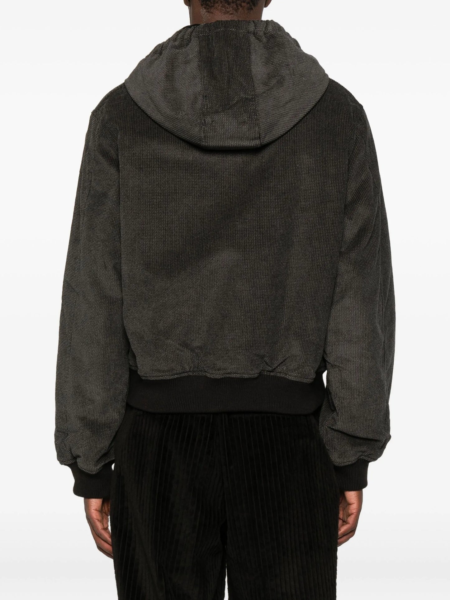 twill hooded jacket