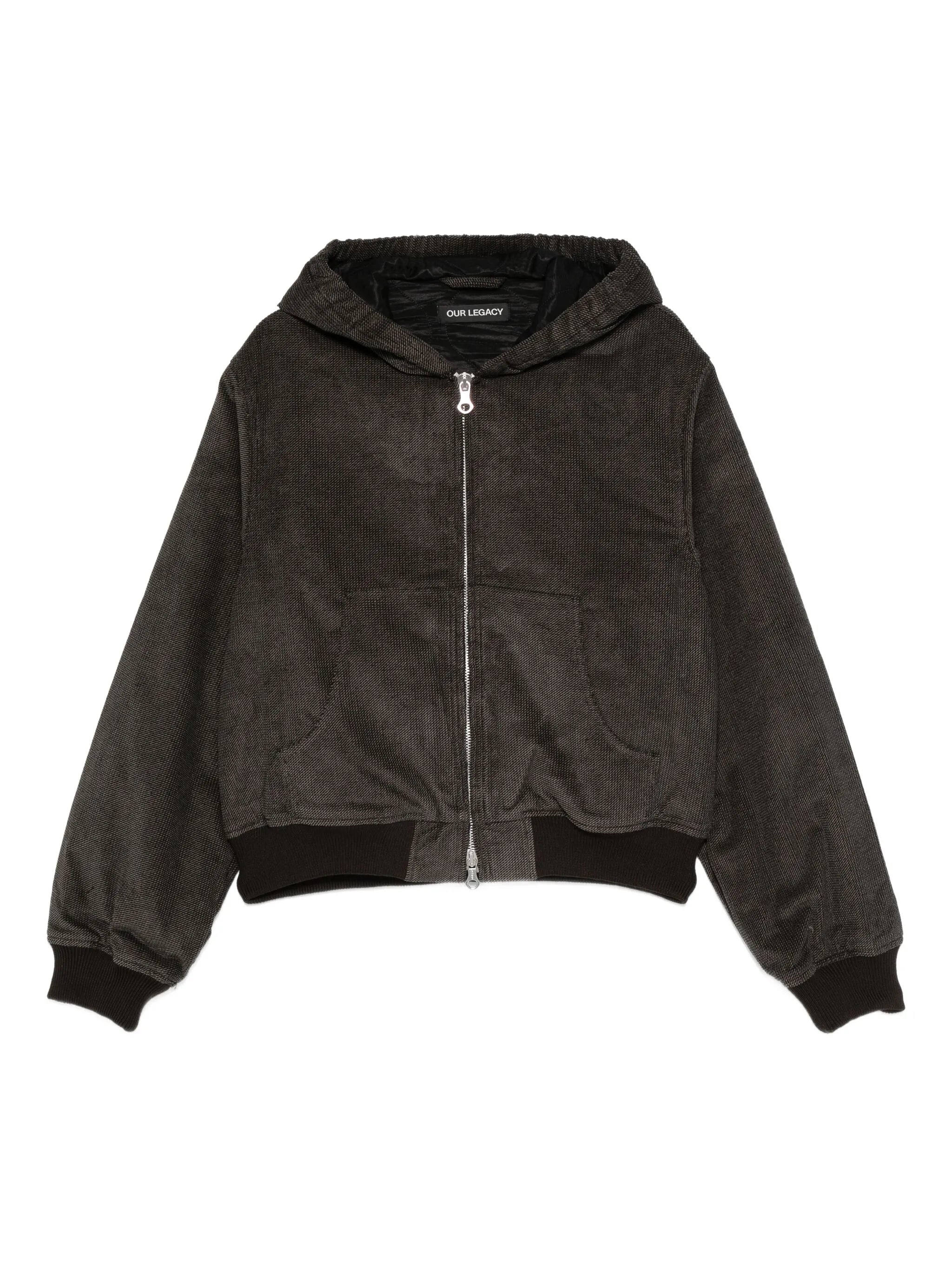 twill hooded jacket