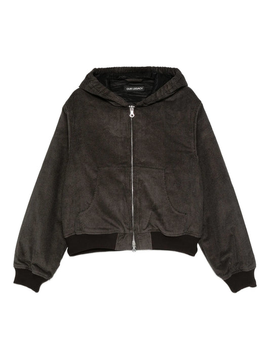 twill hooded jacket
