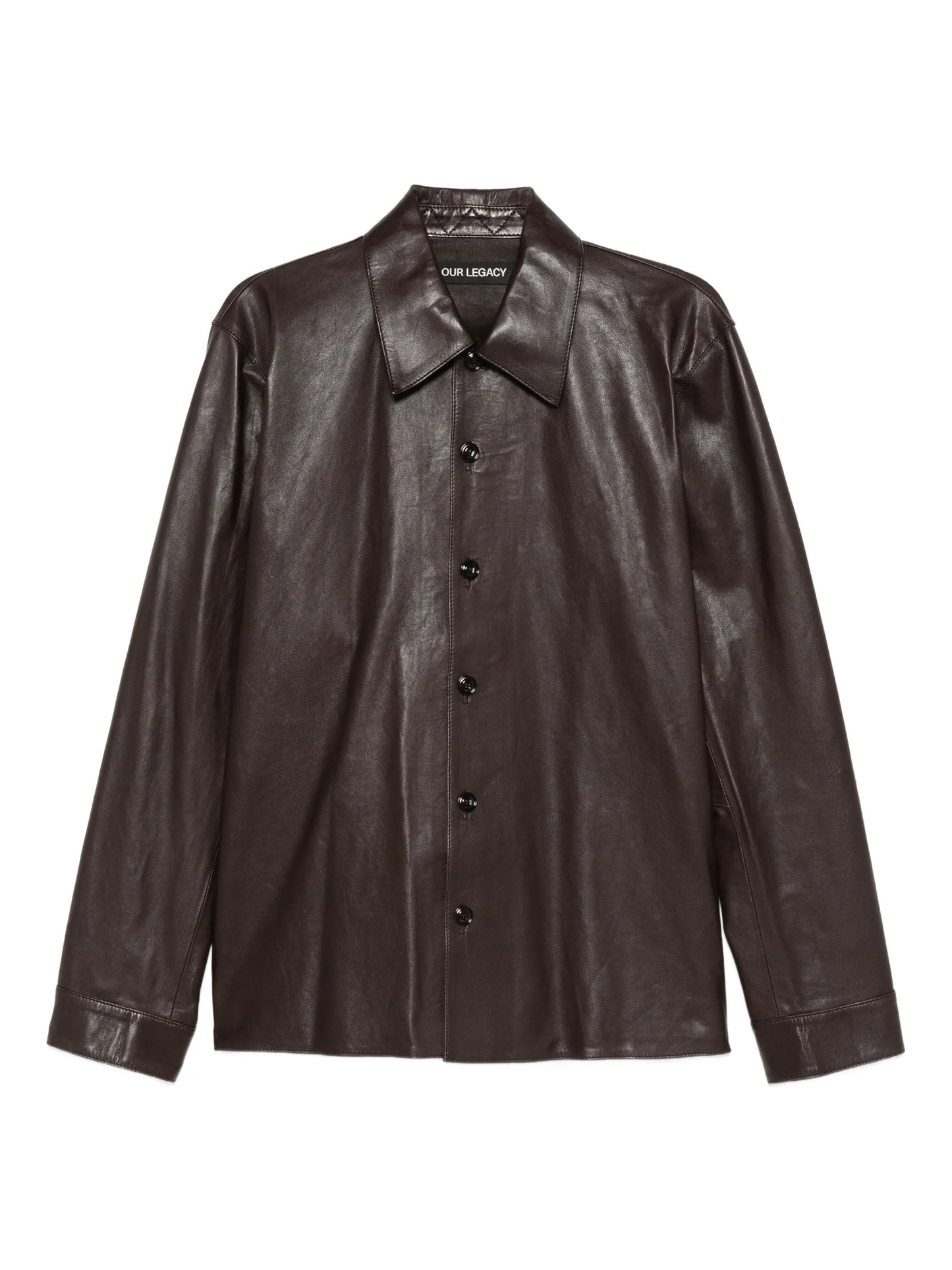 leather overshirt