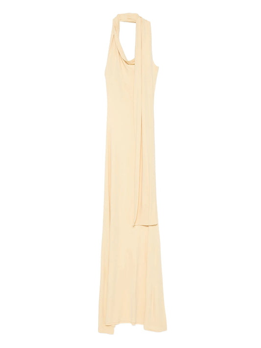 Wisp halterneck draped maxi dress
