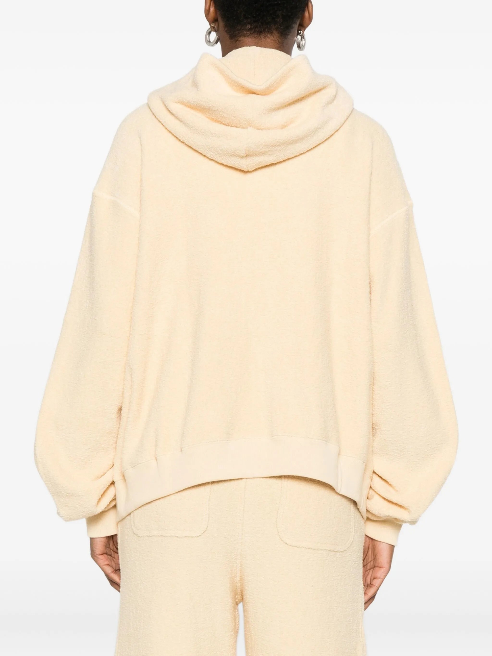 zip-up cotton hoodie