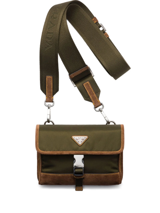 canvas flap shoulder bag