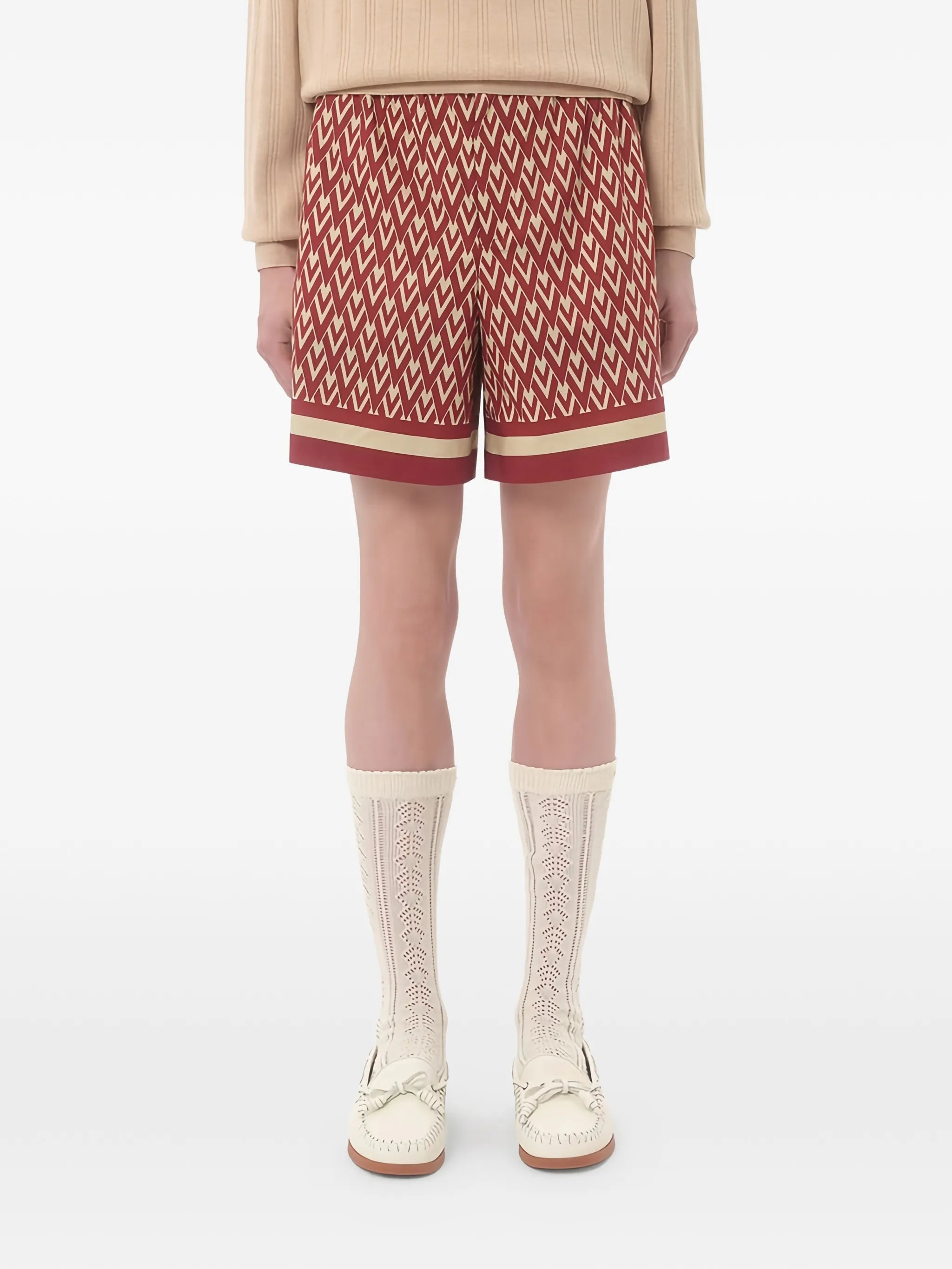 Toute La V-print bermuda shorts