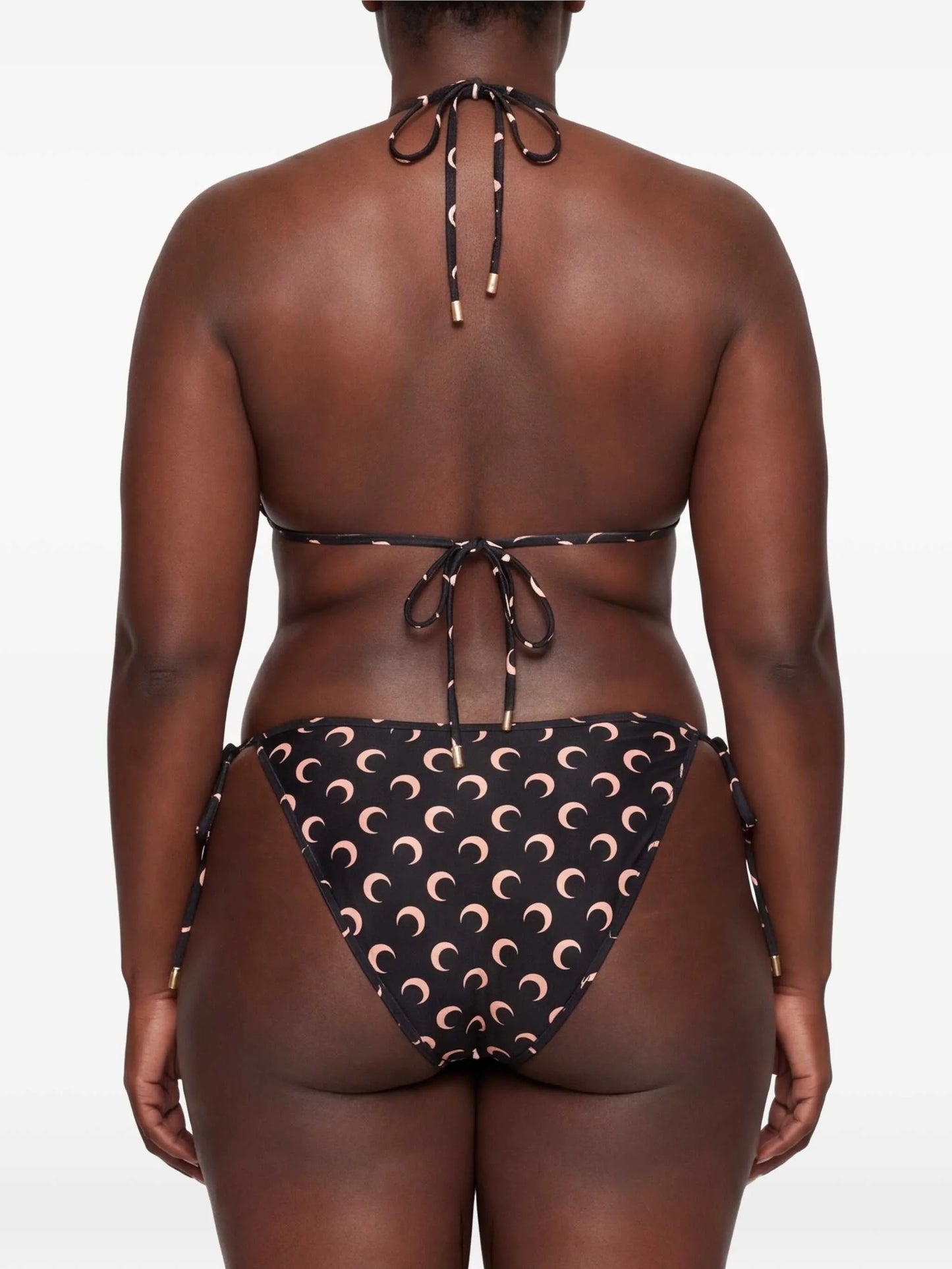 moon-printed bikini set