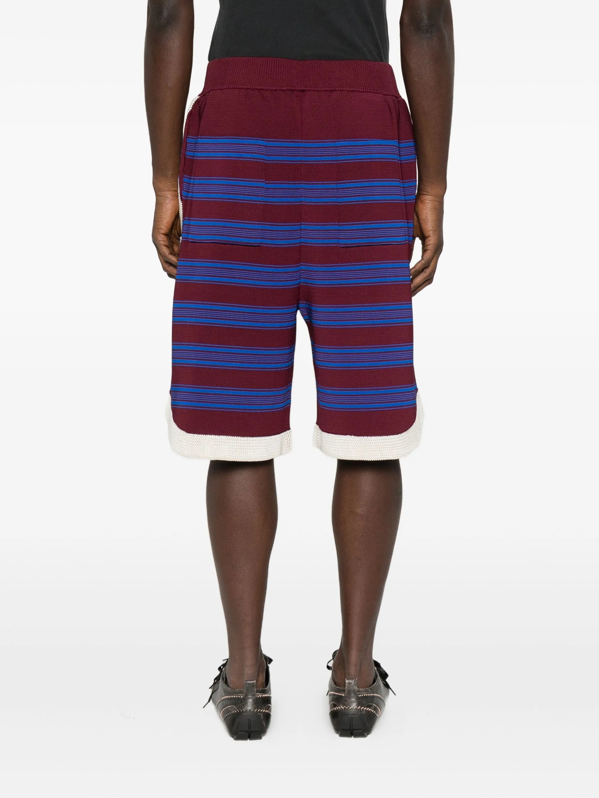striped bermuda shorts