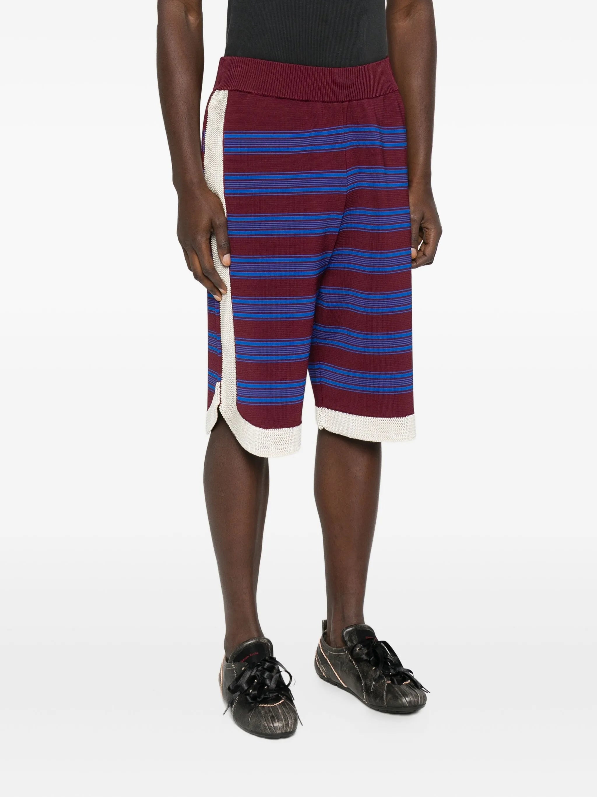 striped bermuda shorts