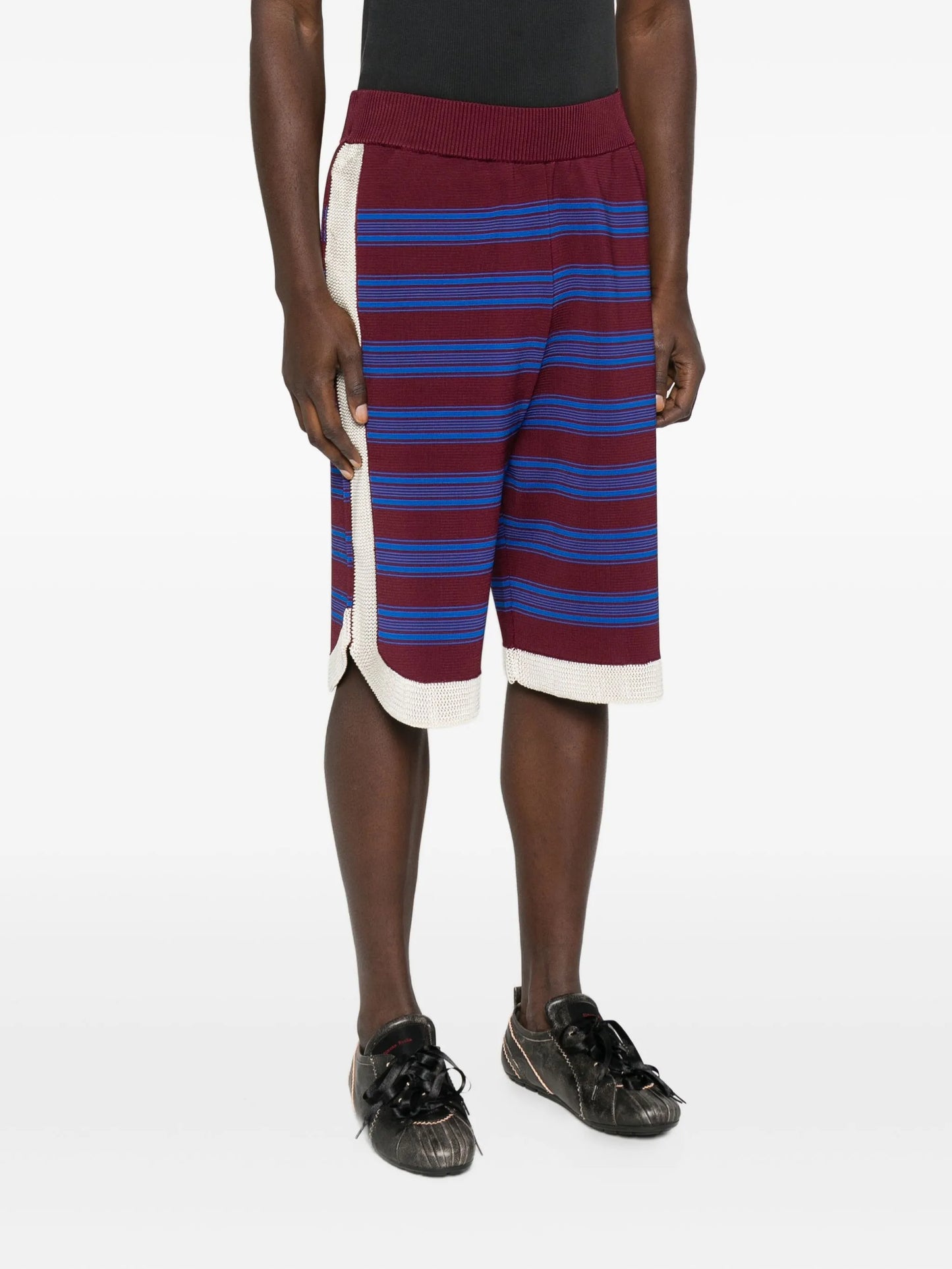 striped bermuda shorts