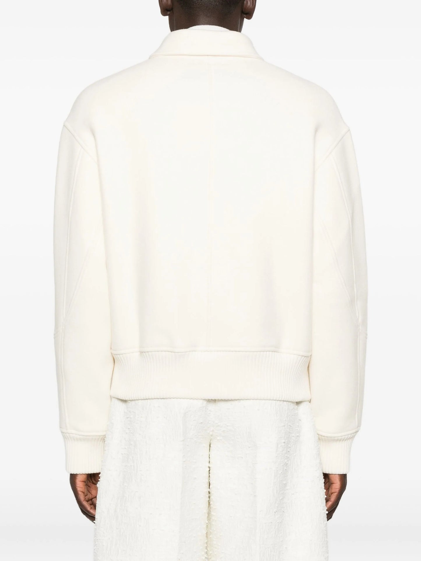 felt wool bomber jacket