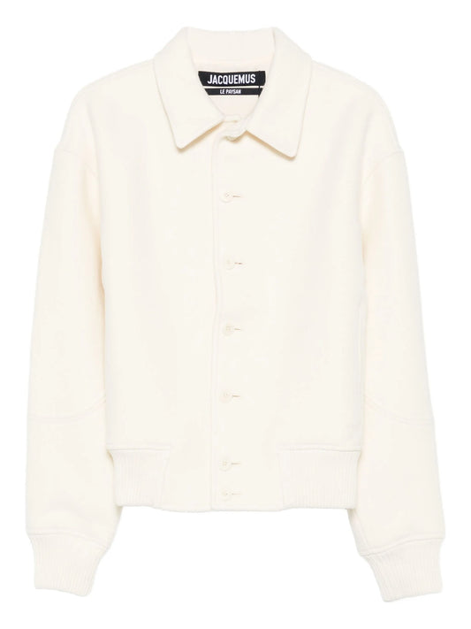 felt wool bomber jacket