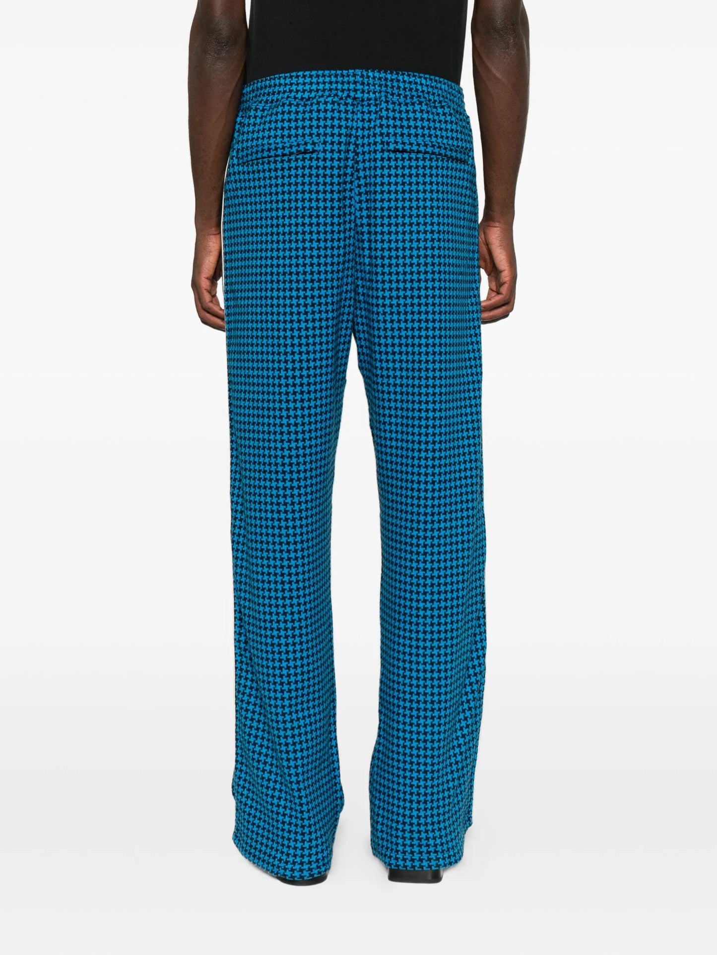 houndstooth track trousers