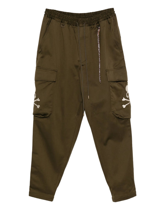 skull-print cargo trousers