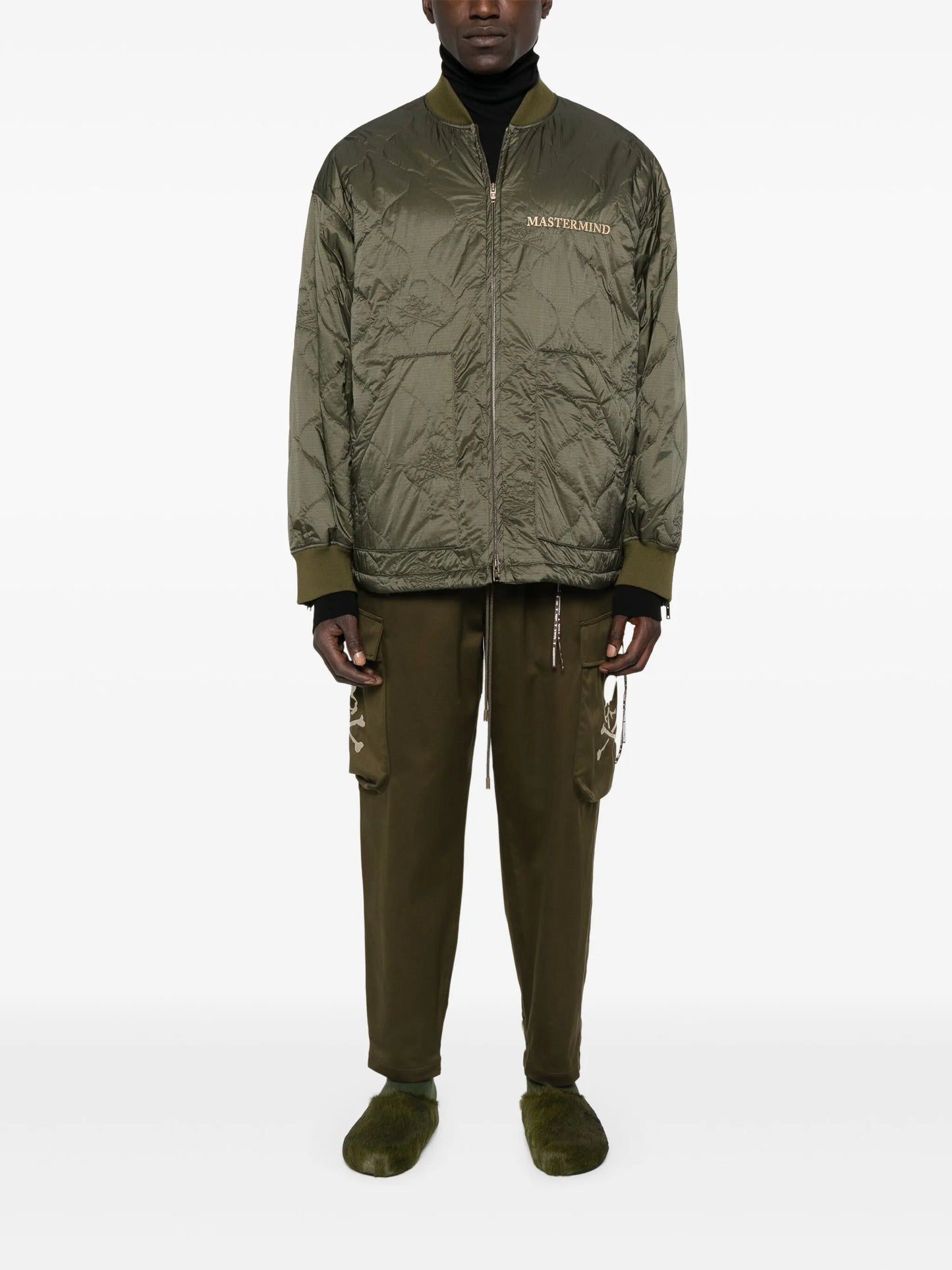 skull-print cargo trousers