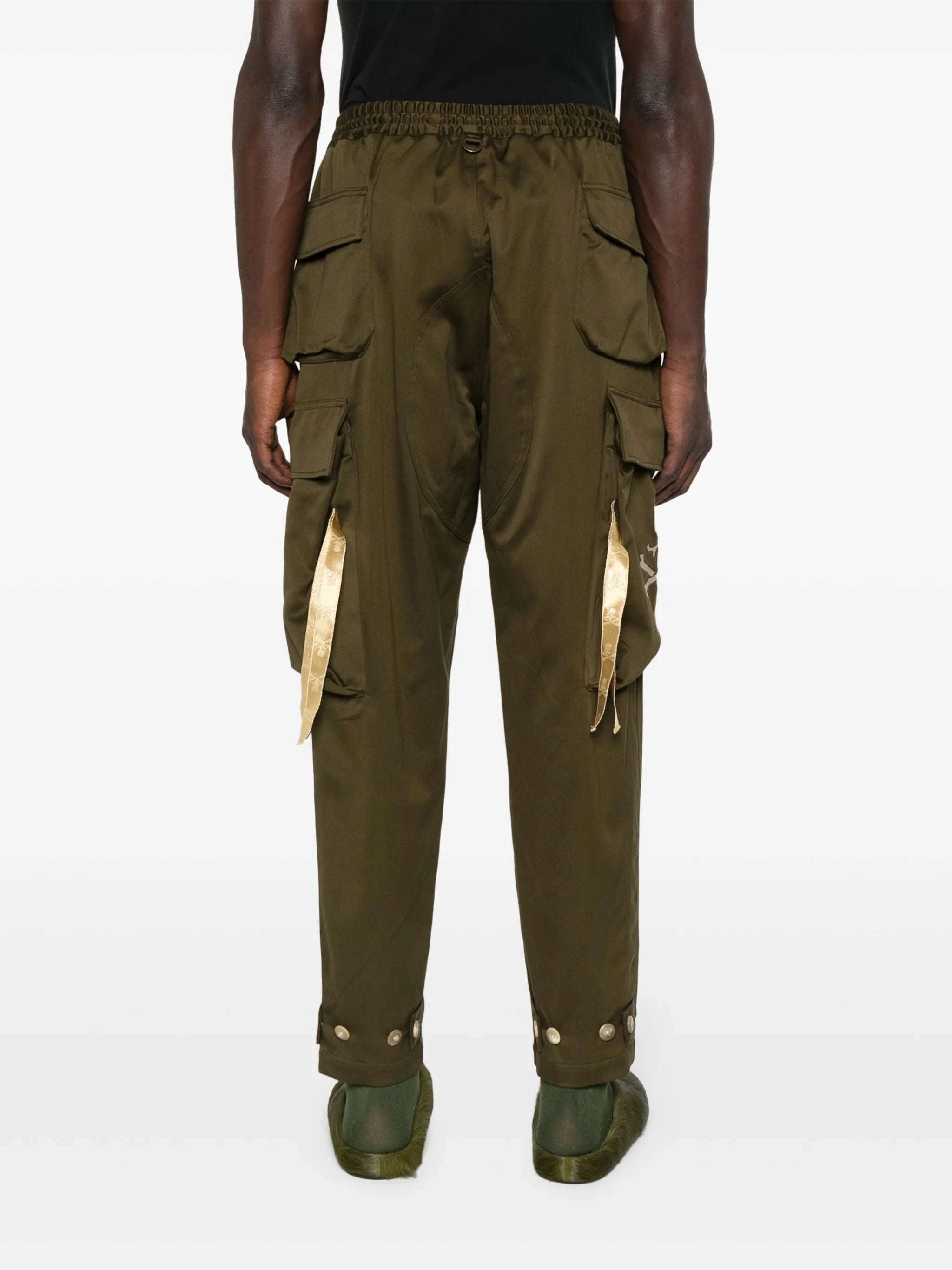 skull-print cargo trousers