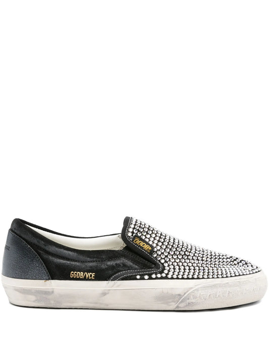VCE crystal-embellished slip-on sneakers