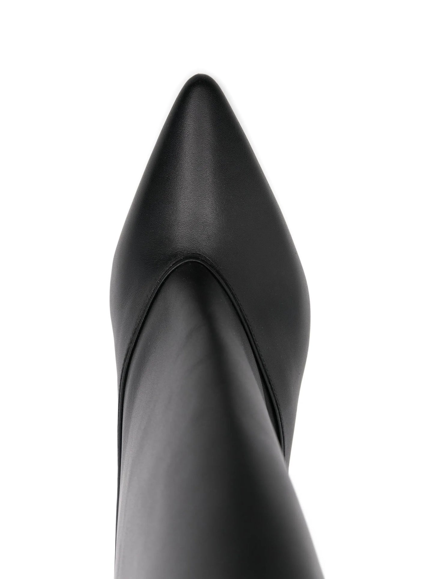 45mm leather heeled ankle boots