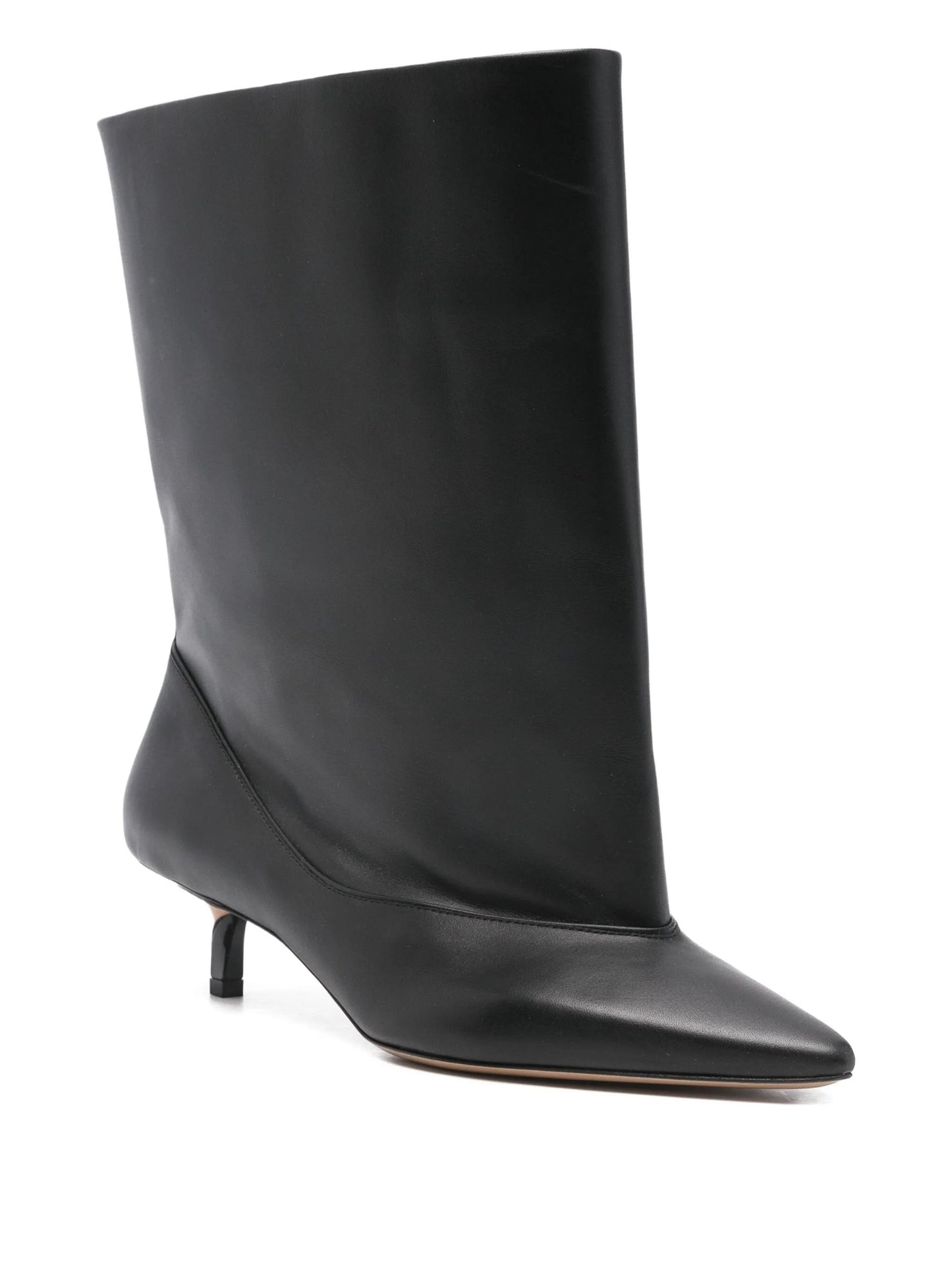 45mm leather heeled ankle boots