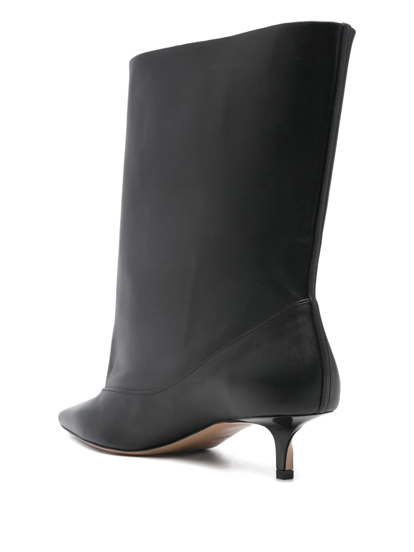 45mm leather heeled ankle boots