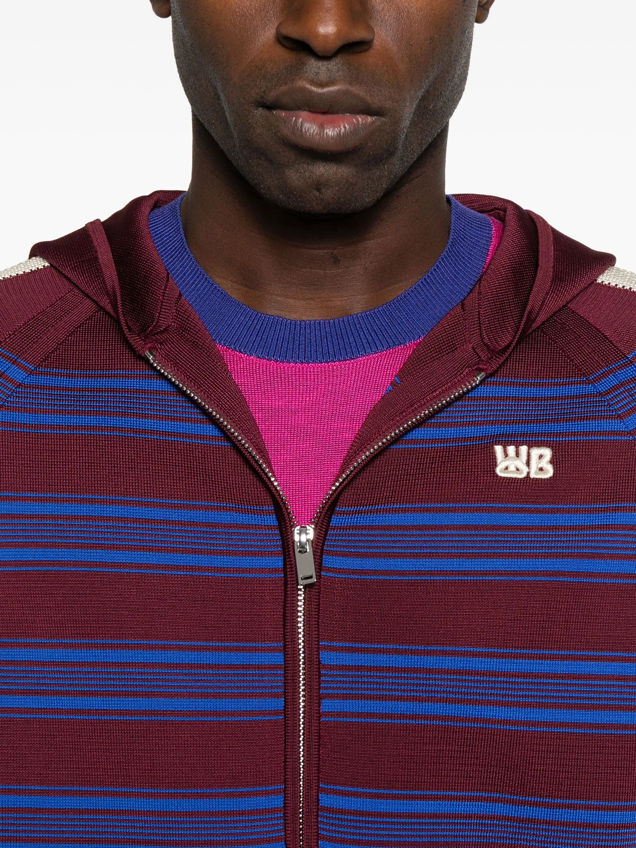 Music striped hoodie