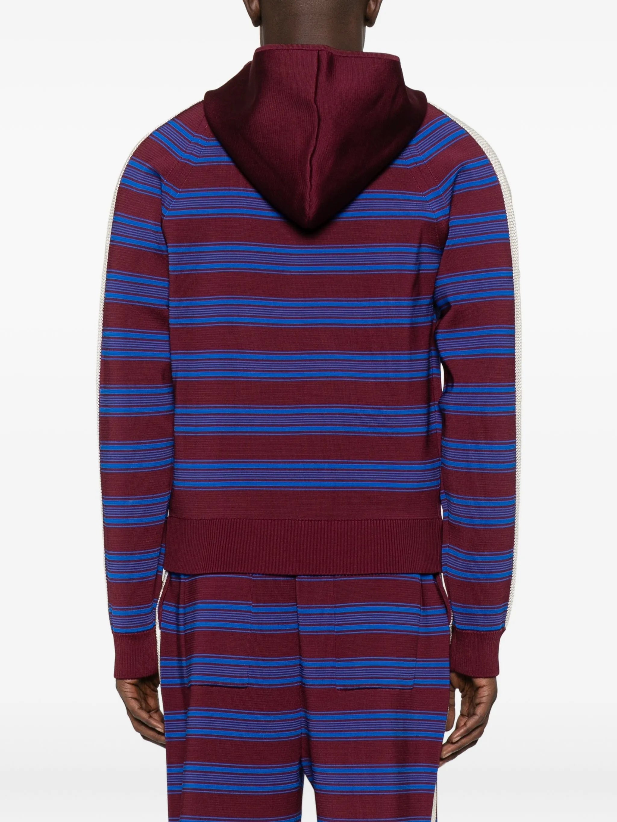 Music striped hoodie