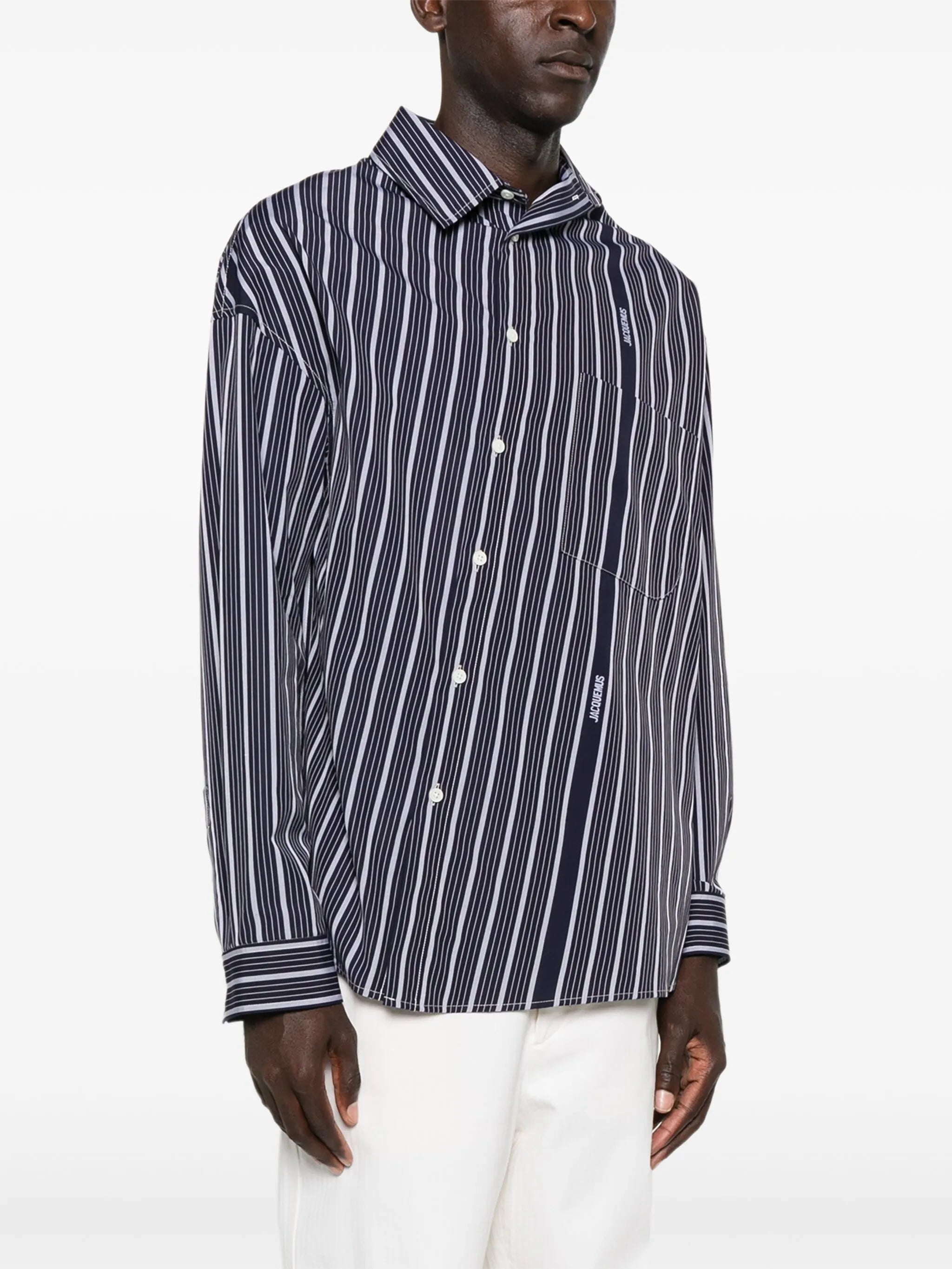 stripe logo shirt