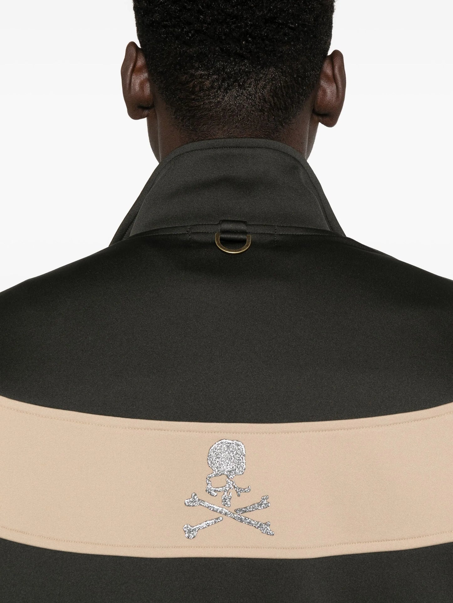 panelled zip-up track jacket