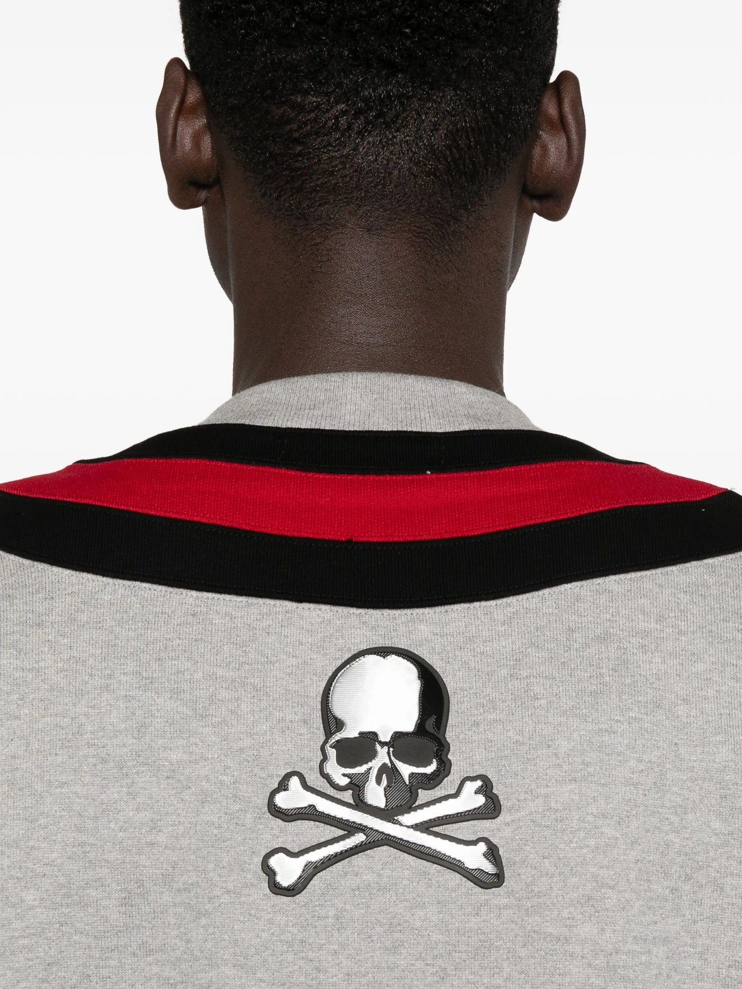 v-neck varsity sweater