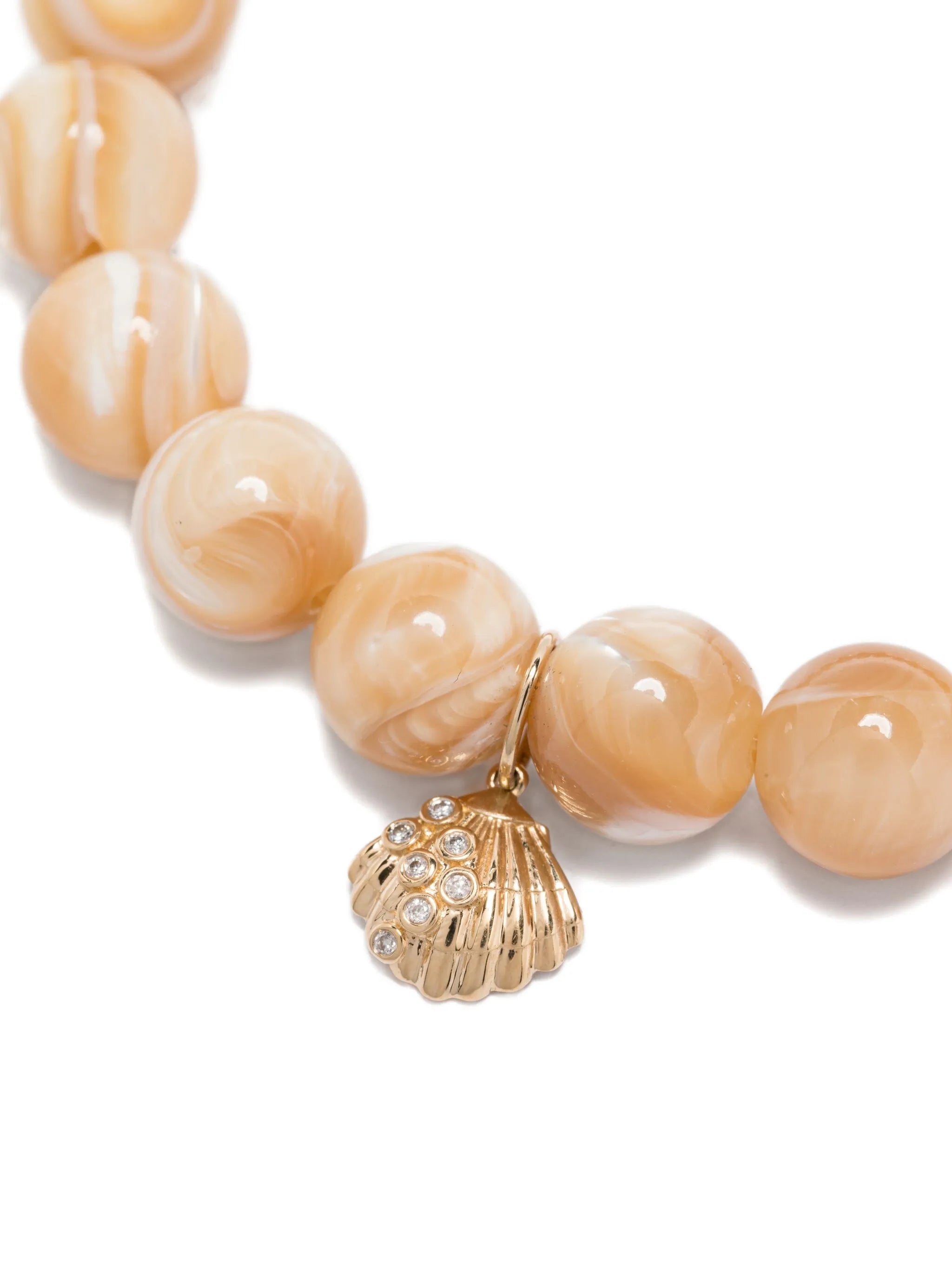14CT yellow gold Stone Shell bracelet