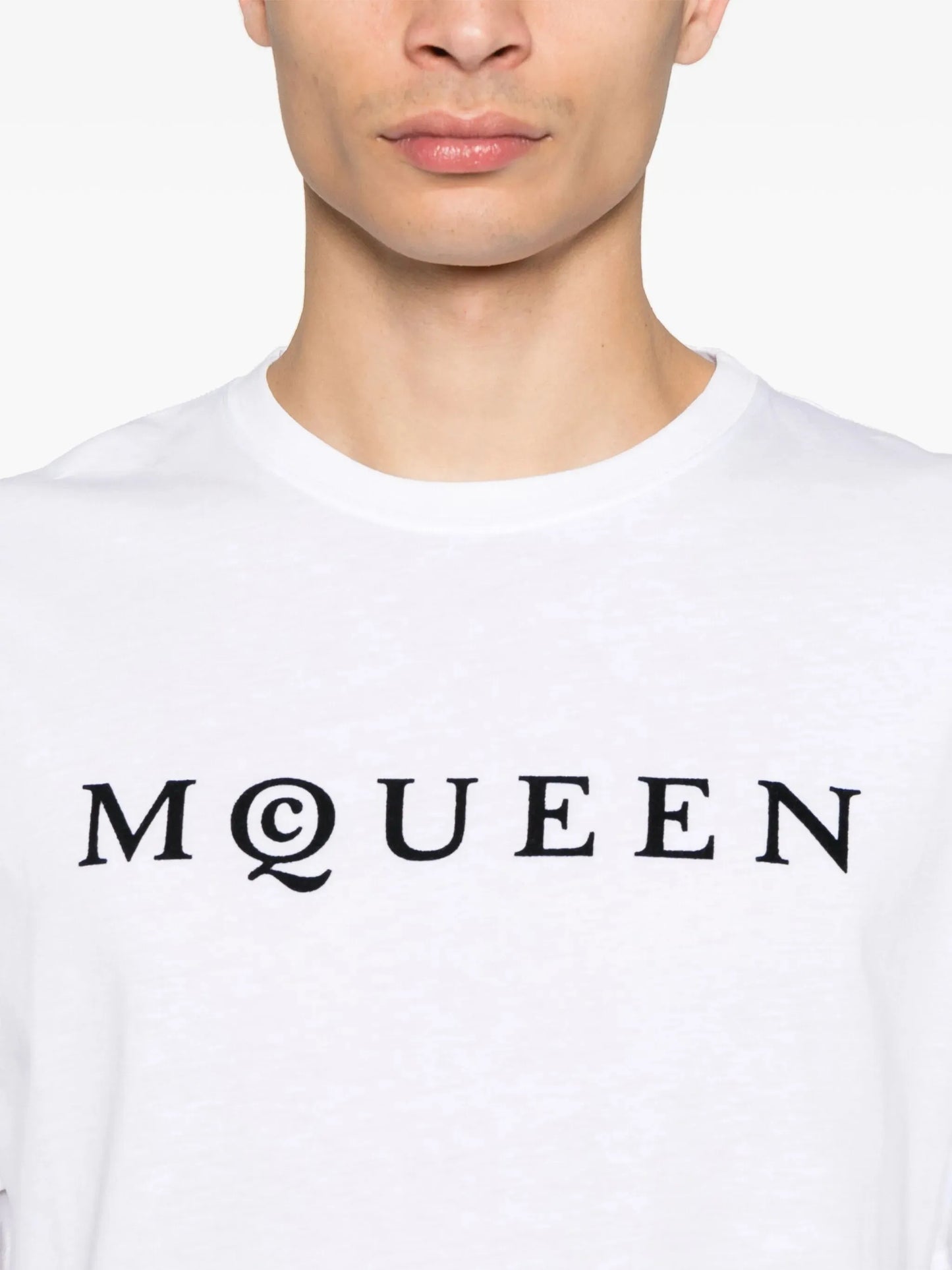 flocked-logo T-shirt