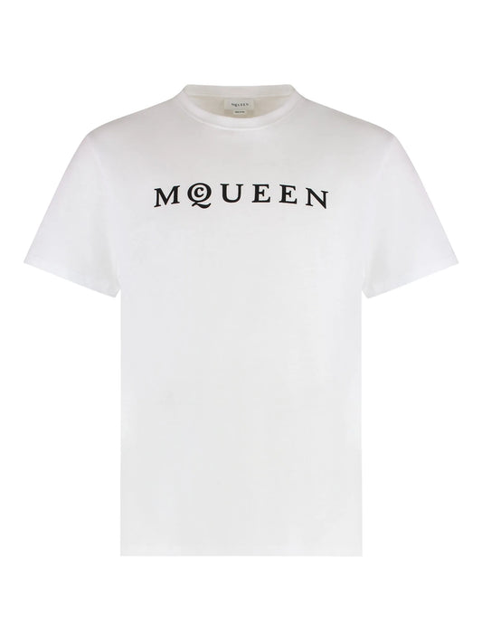 flocked-logo T-shirt