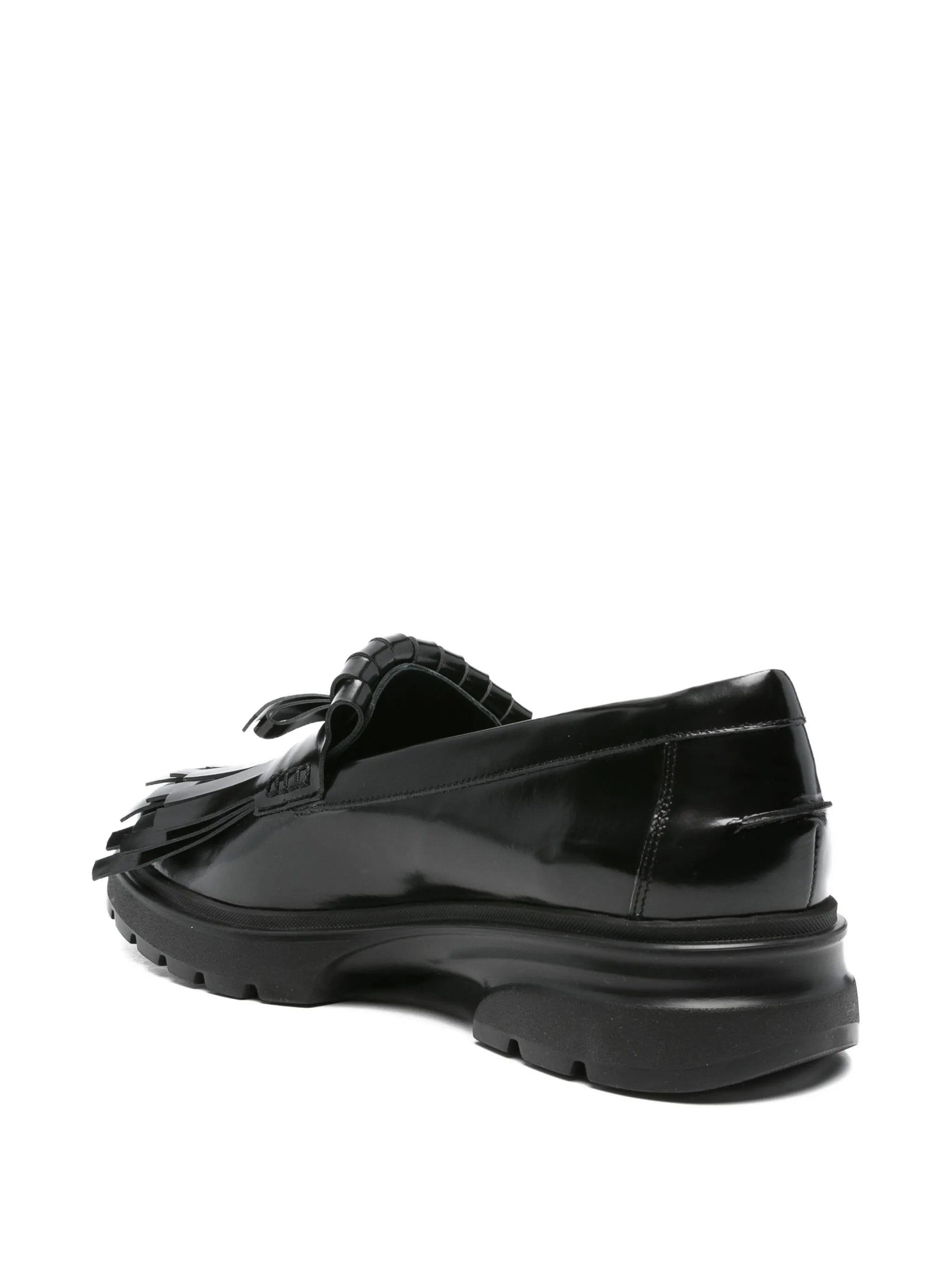 Low Tracker Fringe leather loafers