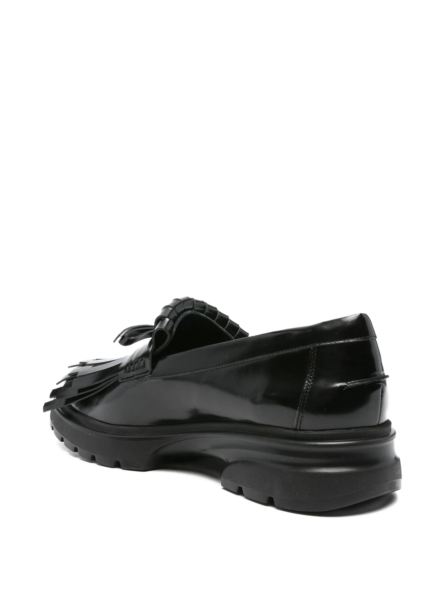 Low Tracker Fringe leather loafers