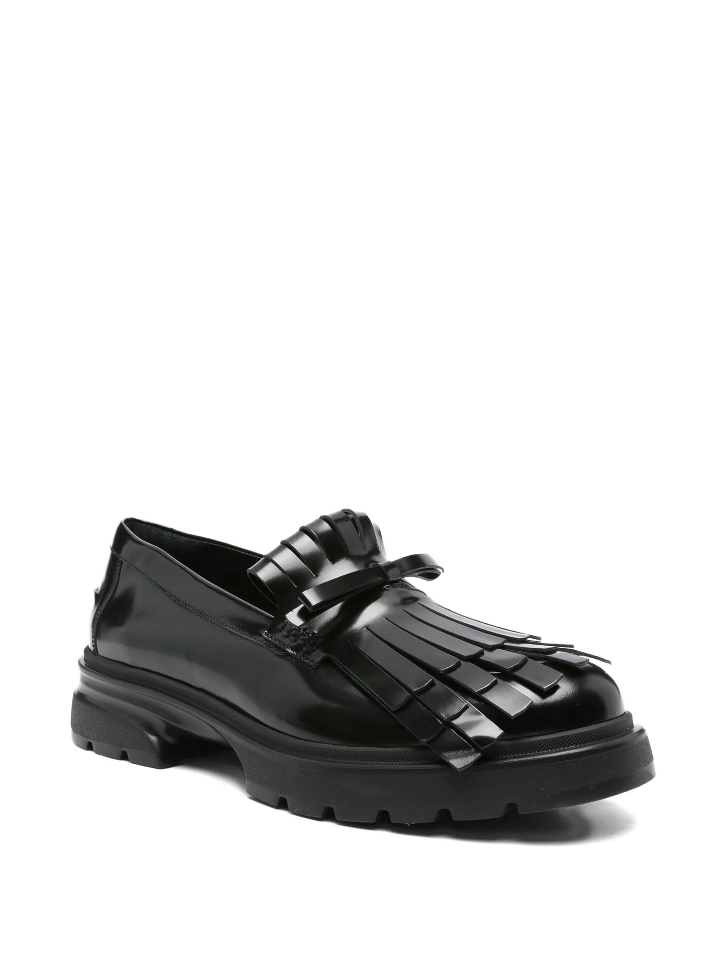Low Tracker Fringe leather loafers